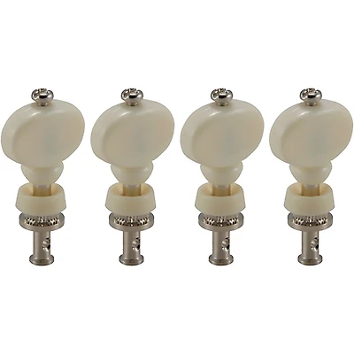 GROVER Champion #3 Series Ukulele White Button Tuning Pegs Nickel