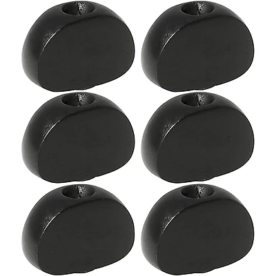 GROVER Mini-Size Kidney Buttons 6-Pack Ebony