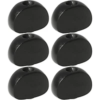 GROVER Mini-Size Kidney Buttons 6-Pack Ebony
