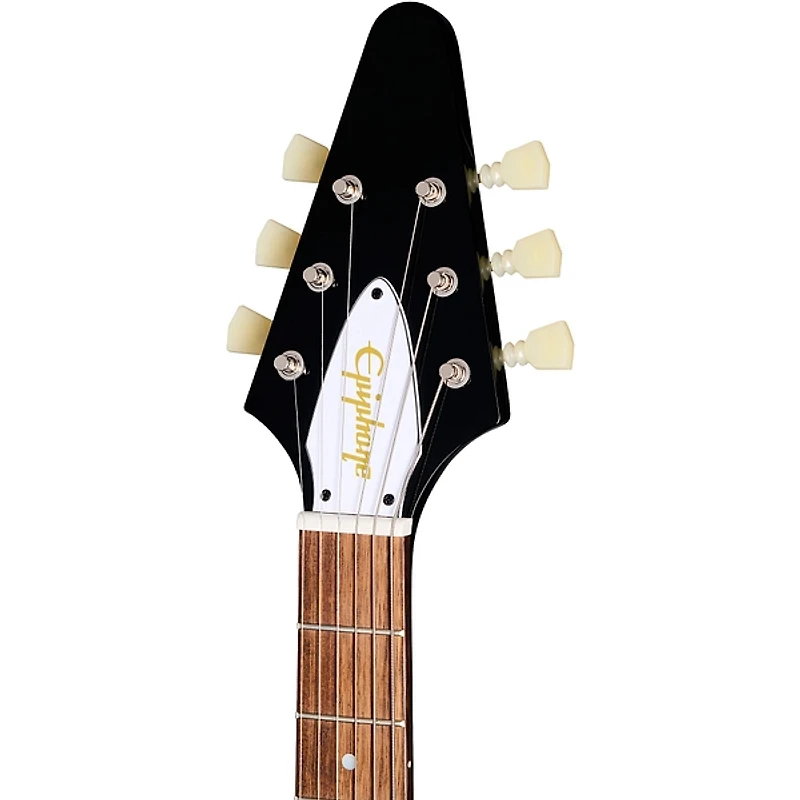 Epiphone Jimi Hendrix "Love Drops" Flying V Left-Handed Electric Guitar Ebony w/Artwork