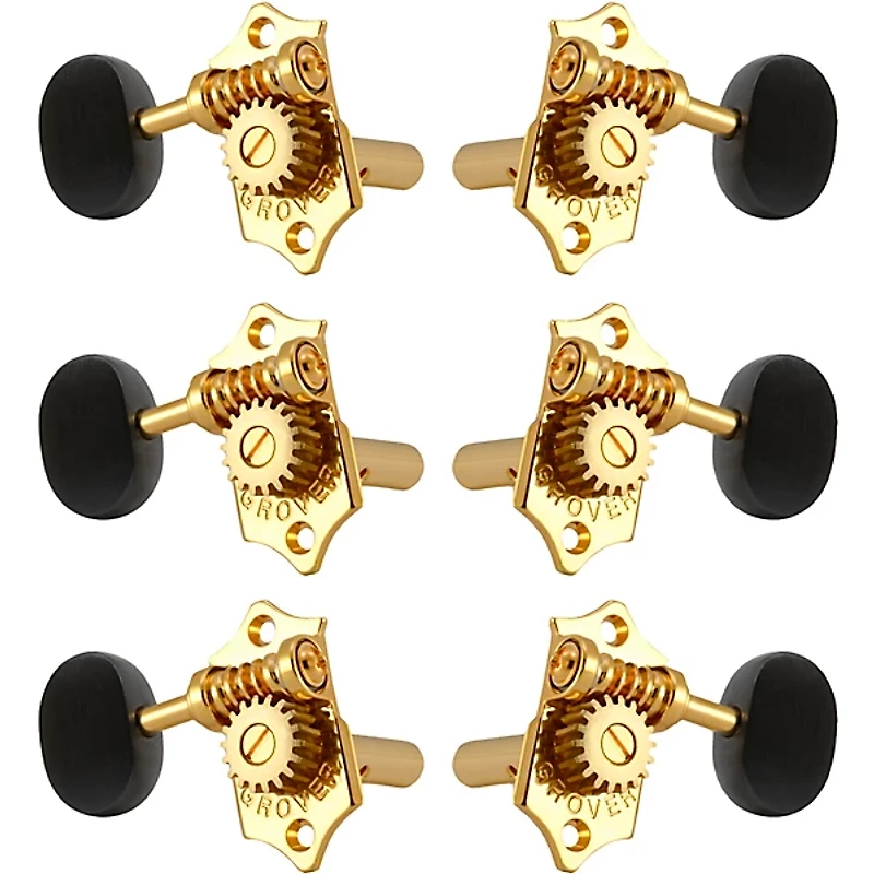 Grover Sta-Tite With 18:1 Gear Ratio 97-18 Series Ebony Button Tuning Machines