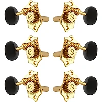 Grover Sta-Tite With 18:1 Gear Ratio 97-18 Series Ebony Button Tuning Machines
