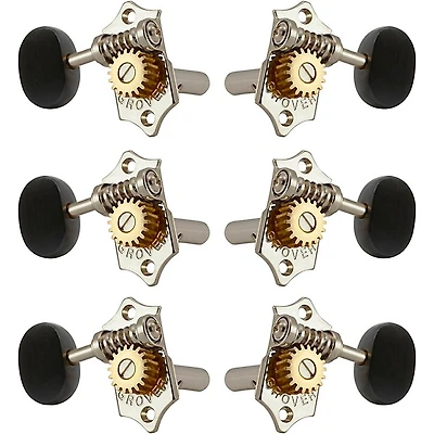 Grover Sta-Tite With 18:1 Gear Ratio 97-18 Series Ebony Button Tuning Machines