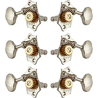 GROVER Sta-Tite With 18:1 Gear Ratio 97-18 Series Nickel Button Tuning Machines Nickel