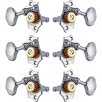GROVER Sta-Tite With 18:1 Gear Ratio 97-18 Series Chrome Button Tuning Machines Chrome