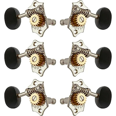 Grover Sta-Tite With 18:1 Gear Ratio 97-18 Series Ebony Button Tuning Machines