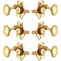 GROVER Sta-Tite With 18:1 Gear Ratio 97-18 Series Gold Button Tuning Machines H97-18GB Gold