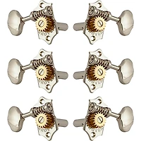 GROVER Sta-Tite With 18:1 Gear Ratio 97-18 Series Nickel Button Tuning Machines Nickel