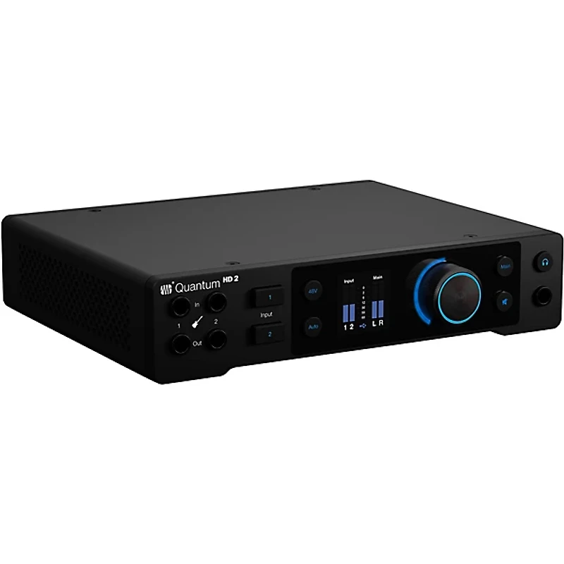 PreSonus Quantum HD2 Audio Interface With JBL 3 Series Studio Monitor Pair (Cables & Stands Included)