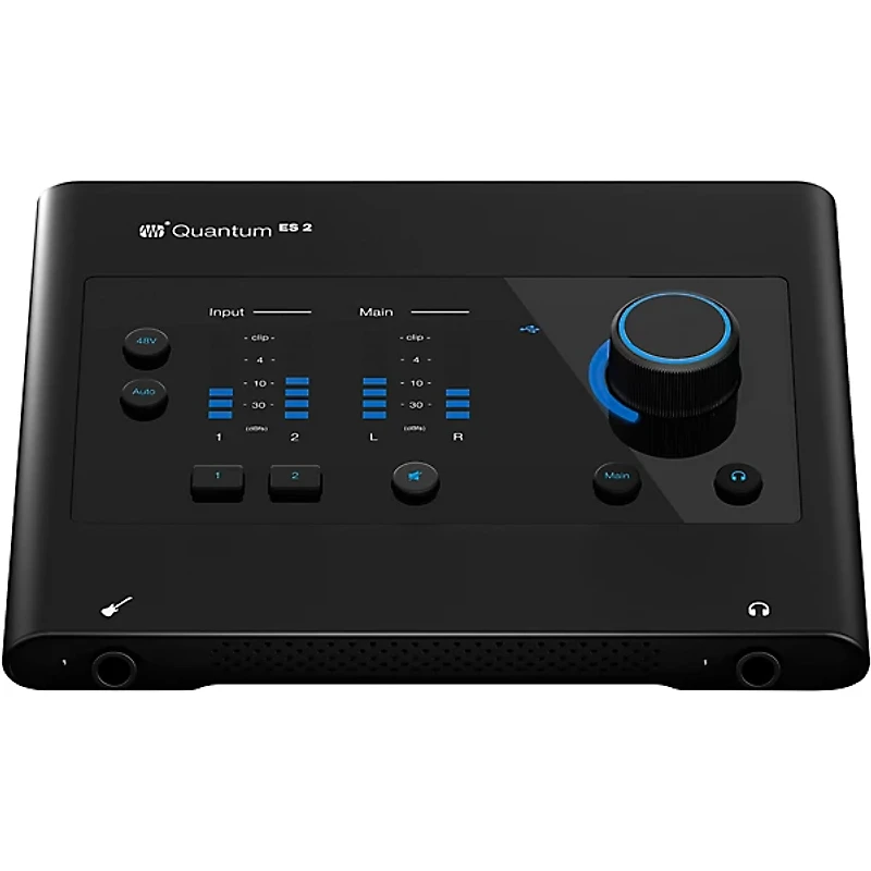 PreSonus Quantum ES2 Audio Interface With Yamaha HS Series Studio Monitor Pair (Cables & Stands Included) -