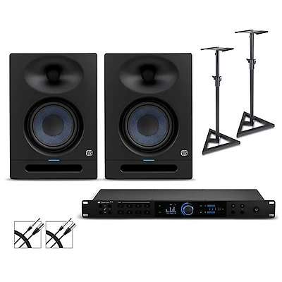 PreSonus Quantum HD8 Audio Interface with Eris 2nd Gen Studio Monitor Pair (Stands & Cables Included
