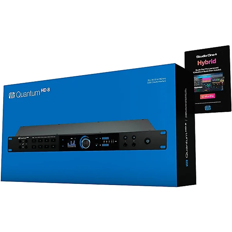PreSonus Quantum HD8 Audio Interface with Eris Pro 2nd Gen Studio Monitor Pair & Pro SUB10 (Stands & Cables Included)