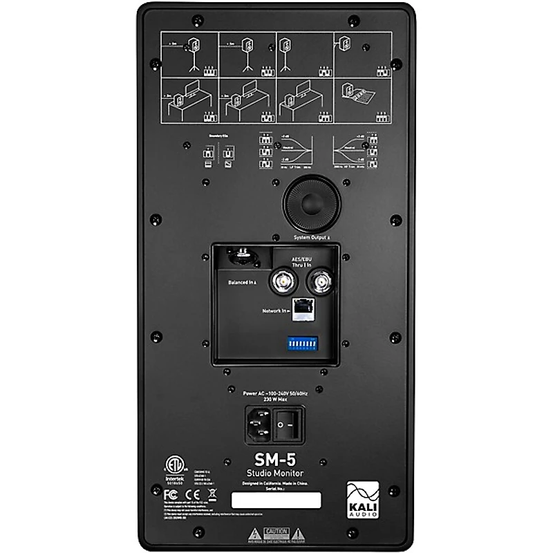 Kali Audio SM-5 5-Inch 3-Way Powered Studio Monitor with Network Control (Each)
