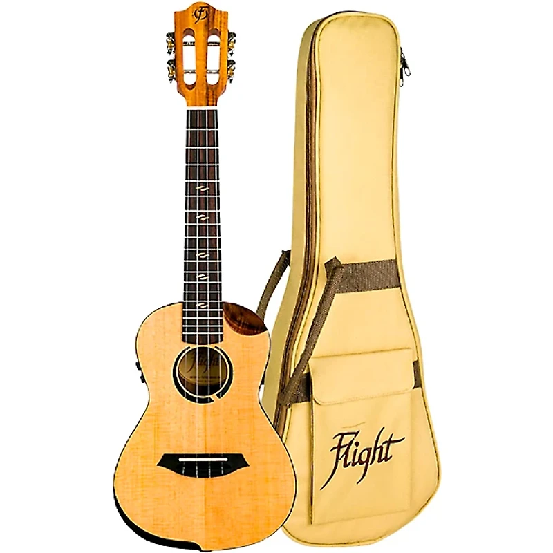 Flight Victoria Soundwave Concert Acoustic-Electric Ukulele Natural