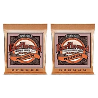 Ernie Ball 2144 Earthwood Phosphor Bronze Medium Acoustic Guitar Strings 2-Pack