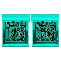 Ernie Ball 2626 Nickel Wound Not Even Slinky Drop Tuning Electric Guitar Strings 2-Pack