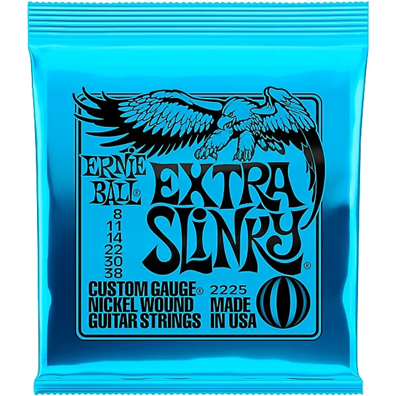 Ernie Ball 2225 Nickel Wound Extra Slinky Electric Guitar Strings 2-Pack