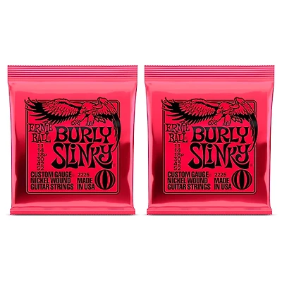 Ernie Ball 2226 Ernie Ball Burly Slinky Nickel Wound Electric Guitar Strings 2-Pack