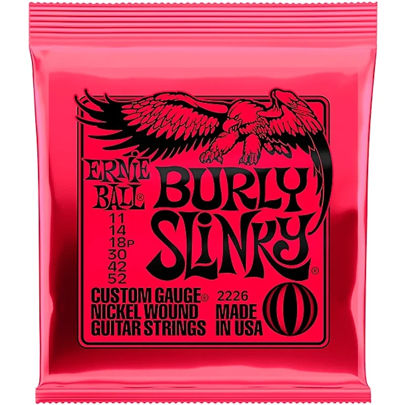 Ernie Ball 2226 Ernie Ball Burly Slinky Nickel Wound Electric Guitar Strings 2-Pack