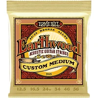 Ernie Ball 2005 Earthwood 80/20 Custom Medium Acoustic Strings 2-Pack