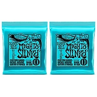 Ernie Ball 2228 Mighty Slinky Nickel Wound Electric Guitar Strings 2-Pack