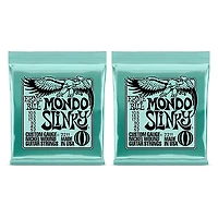 Ernie Ball 2211 Mondo Slinky Nickel Wound Electric Guitar Strings 2-Pack