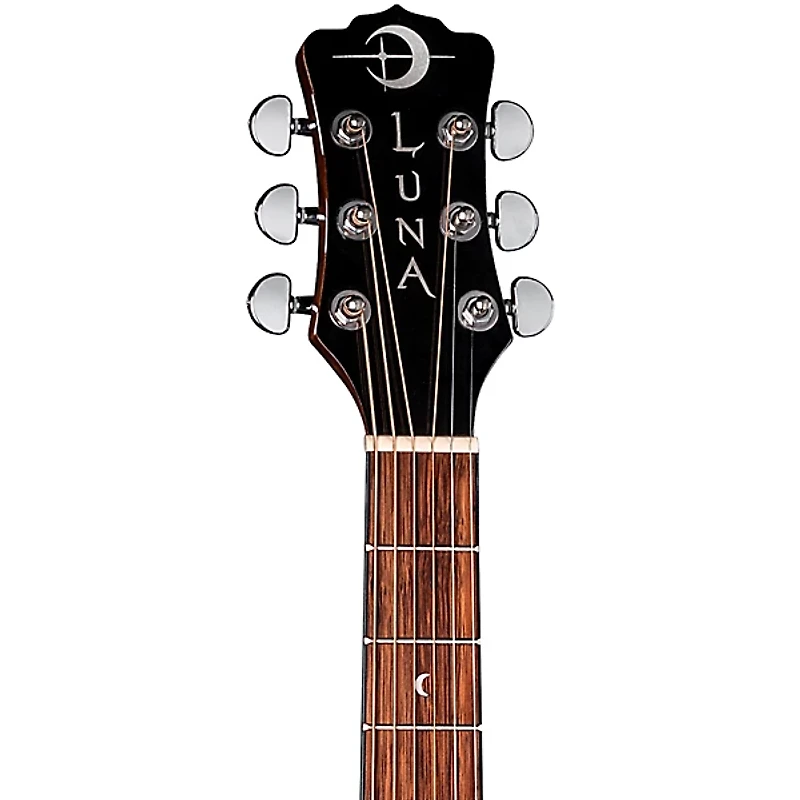 Luna Gypsy Eucalyptus Grand Concert Acoustic-Electric Guitar Natural