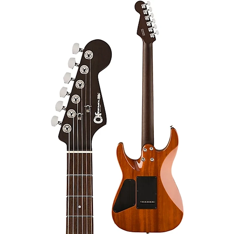 Charvel MJ DK24 HSH 2PT W Mahogany With Flame Maple Electric Guitar Caribbean Burst