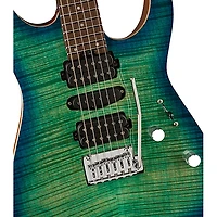 Charvel MJ DK24 HSH 2PT W Mahogany With Flame Maple Electric Guitar Caribbean Burst