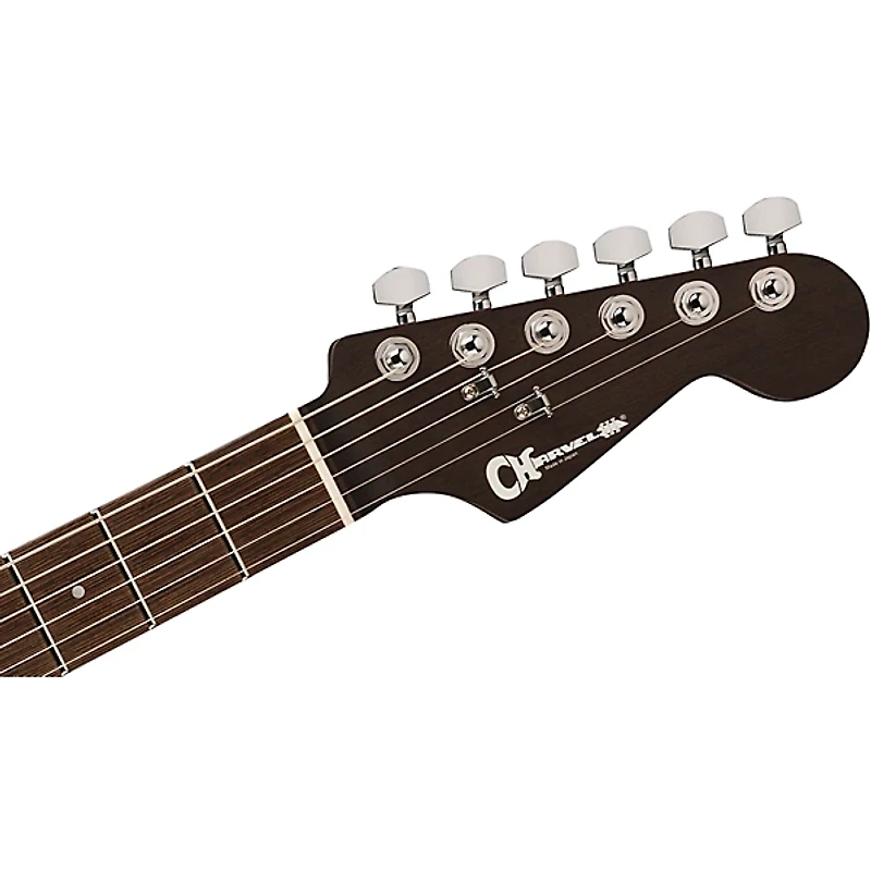 Charvel MJ DK24 HSH 2PT W Mahogany With Flame Maple Electric Guitar Caribbean Burst