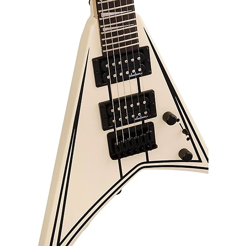 Jackson JS Series RR Minion JS1X Electric Guitar White with Black Pinstripes