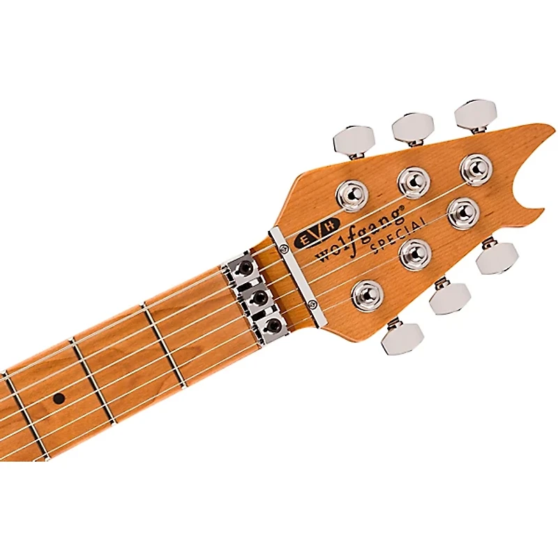 EVH Wolfgang Special QM Baked Maple Fingerboard Electric Guitar Tiger Eye Glow