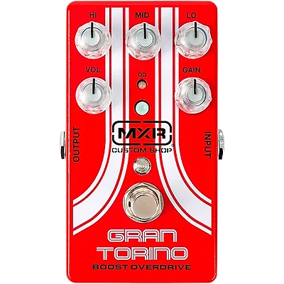 MXR Gran Torino Boost Overdrive Effects Pedal Red