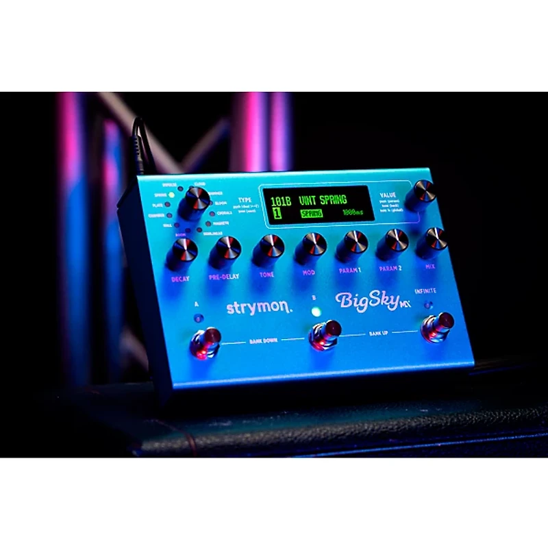 Strymon BigSky MX Reverb Workstation Effects Pedal Blue