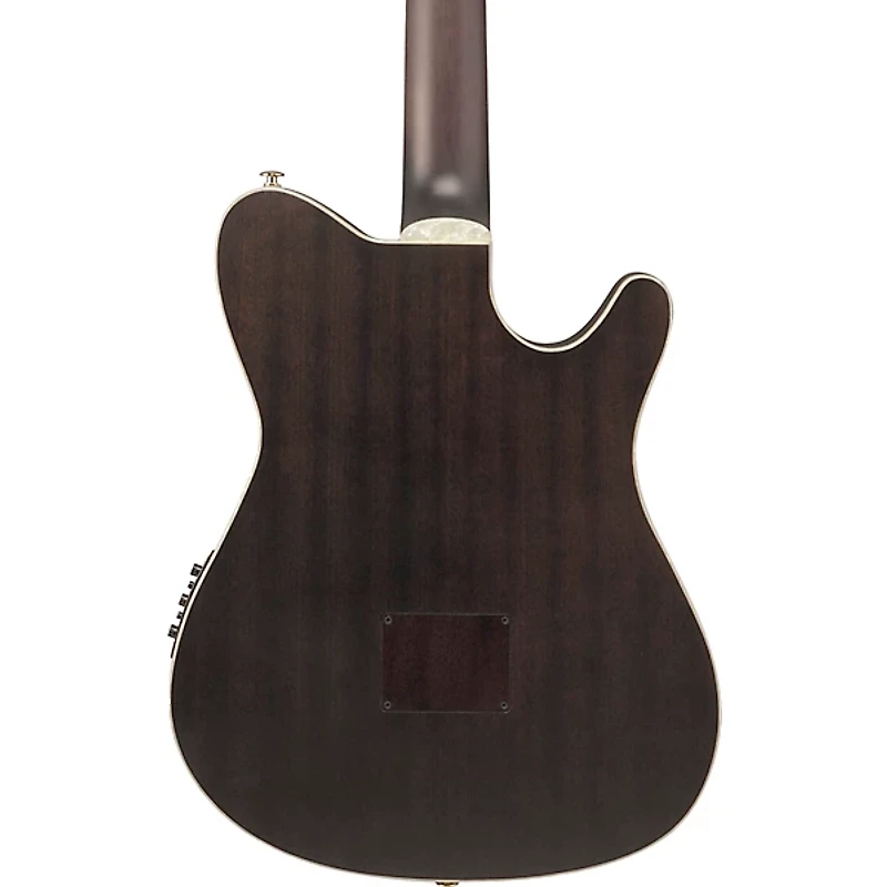 Ibanez TOD10NL Tim Henson Signature Left-Handed Nylon-String Acoustic-Electric Guitar Transparent Black Flat