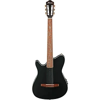 Ibanez TOD10NL Tim Henson Signature Left-Handed Nylon-String Acoustic-Electric Guitar Transparent Black Flat