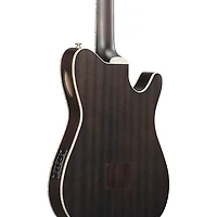 Ibanez TOD10NL Tim Henson Signature Left-Handed Nylon-String Acoustic-Electric Guitar Transparent Black Flat