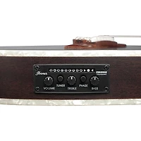 Ibanez TOD10NL Tim Henson Signature Left-Handed Nylon-String Acoustic-Electric Guitar Transparent Black Flat