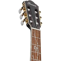 Ibanez TOD10NL Tim Henson Signature Left-Handed Nylon-String Acoustic-Electric Guitar Transparent Black Flat