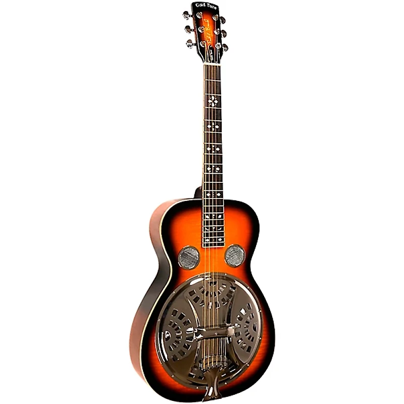 Gold Tone PBR-D Mastertone Paul Beard Signature Series Roundneck Deluxe Resonator Guitar Tobacco Sunburst