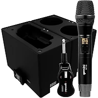 Gemini UHF Wireless Microphone System With Charging Docks for Transmitter & Microphone Batteries