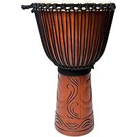 X8 Drums Matahari Professional Djembe Drum with Bag & Lessons