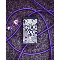 EarthQuaker Devices Time Shadows II Subharmonic Multi-Delay Resonator Effects Pedal Purple and Silver