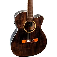 Merida Romeo Classic Series OM Acoustic-Electric Guitar - Transparent Black