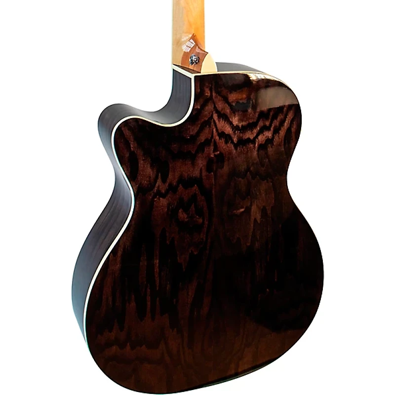 Merida Romeo Classic Series OM Acoustic-Electric Guitar - Transparent Black