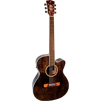 Merida Romeo Classic Series OM Acoustic-Electric Guitar - Transparent Black