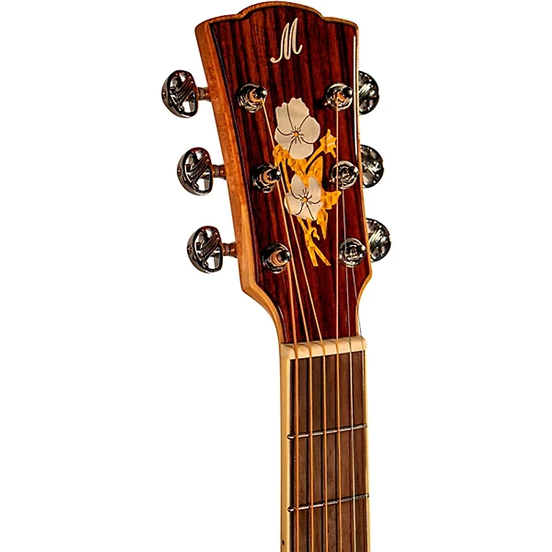 Merida Romeo Classic Series OM Acoustic-Electric Guitar - Transparent Black