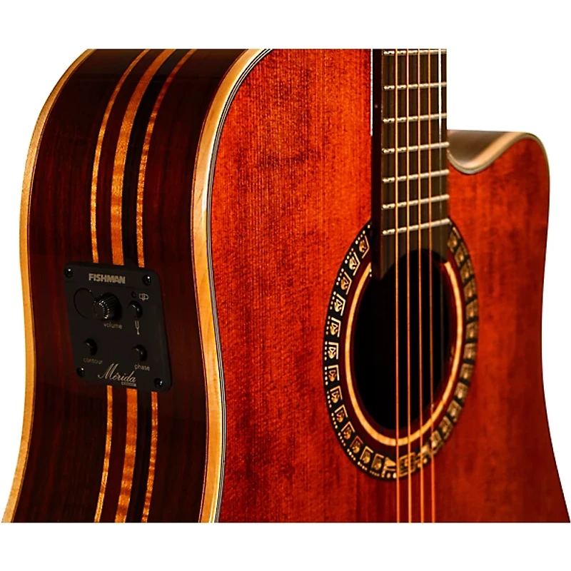 Merida E1DC Imperial Series Dreadnought Acoustic-Electric Guitar - Natural