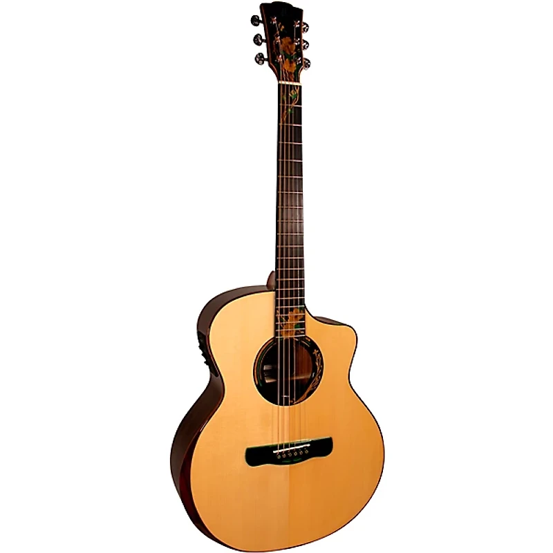 Merida Summer Four Seasons Series Grand Concert Acoustic-Electric Guitar - Natural