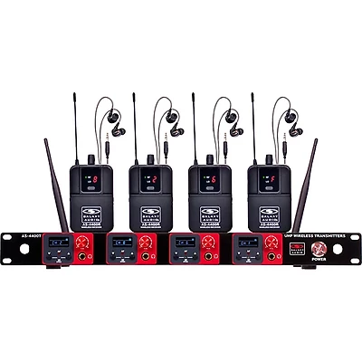 Galaxy Audio Quad UHF Wireless In-Ear Monitor Band System 534-552MHz